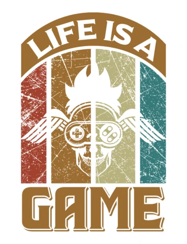 Retro gaming life es una plantilla de diseño de juegos