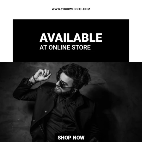 Menswear Store Fashion Sale Instagram Post Design Template