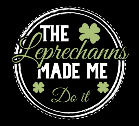 Plantilla de diseño de camiseta del día de San Patricio con gráficos de trébol.