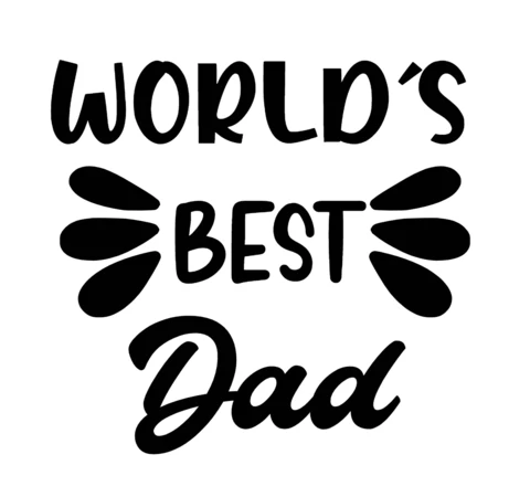 World's Best Dad Father Day T-shirt Design