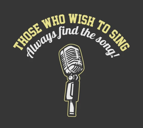 Radio Microphone Vintage T-shirt Design Template