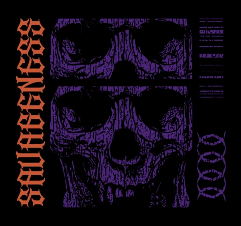 Skull Graphic Design Template for Edgy Apparel and Merchandise