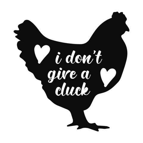 Modèle de t-shirt de cuisine "I don't give a cluck" (je ne me soucie pas du tout de la cuisine)