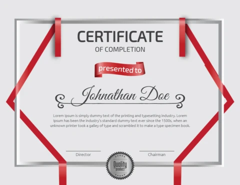 Modern Corporate Certificate Post Design Template
