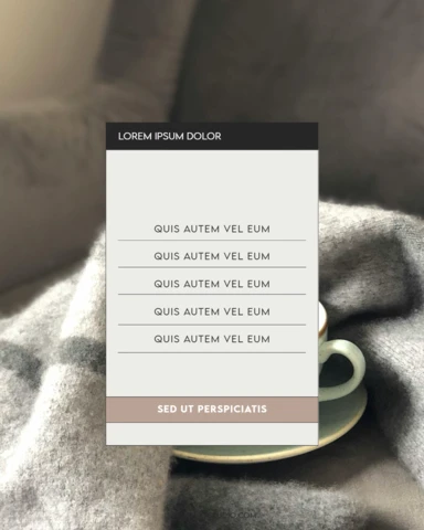 Modello di layout di lista di controllo accogliente per i post di instagram