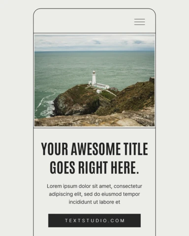 Travelling Blog Article Flat Minimalist Collage Template