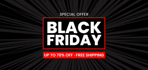 Conception de modèle de vente dynamique pour le Black Friday pour des flyers promotionnels