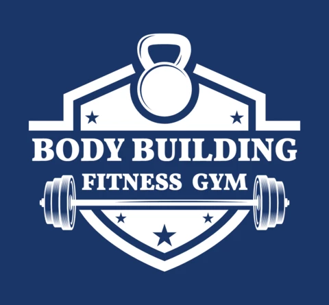 Modèle de logo pour une salle de sport de musculation