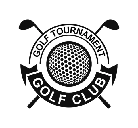 Szablon projektu logo sportowego turnieju klubu golfowego