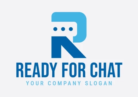 Modèle de conception de logo prêt pour le chat