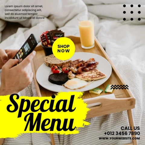 Impactful Yellow Bright Textured Instagram Story Post Design Template