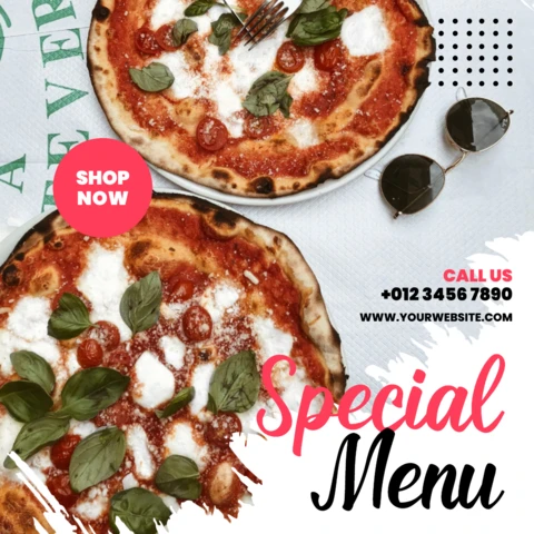 Special Menu Food Promotional Instagram Post Design Template