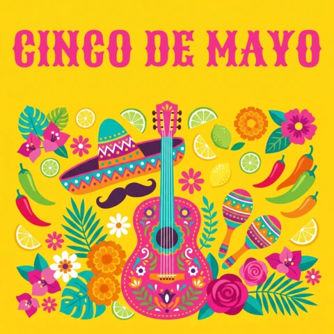 Vibrant Cinco De Mayo Celebration Design Template for Festive Posters
