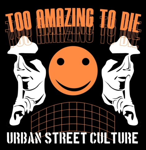 Modèle de design graphique de culture urbaine pour vêtements