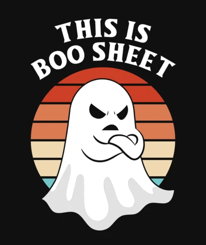 This Is Boo Sheet Halloween T-Shirt Design