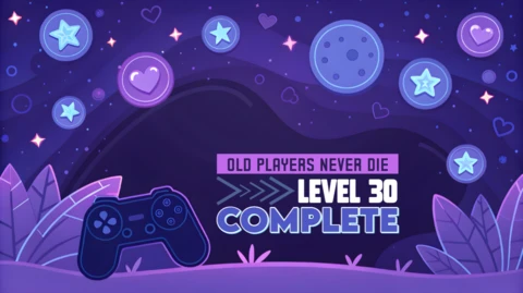 Modello di design per il livello di gioco con controller e stelle