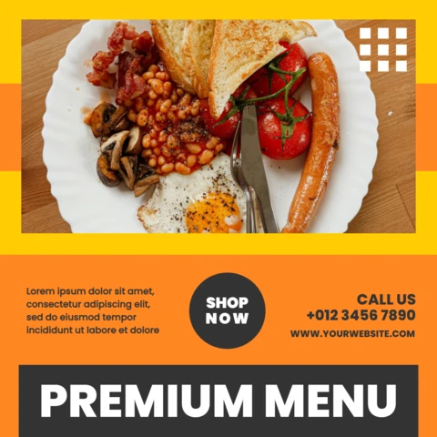 Special Food Promotional Instagram Post Design Template
