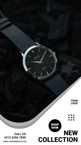 New Elegant Collection Watch Instagram Story Post Design Template