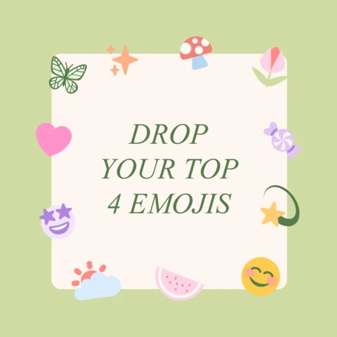 Emoji-Favoriten Instagram Post Design-Vorlage