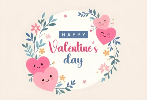 Happy Valentine's Day Design Template for Romantic Celebrations