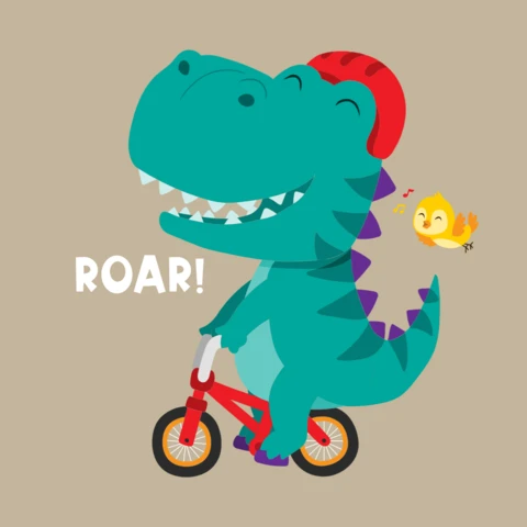 Fun Dinosaur Design Template for Kids' Projects