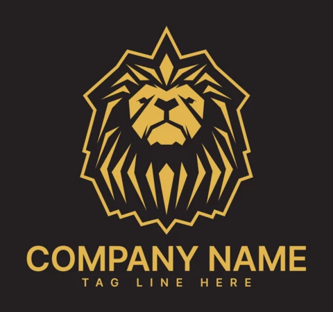 Lion Company Logo Design Template