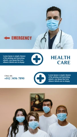 Eye-Catching Medical Promotional Instagram Story Post Design Template