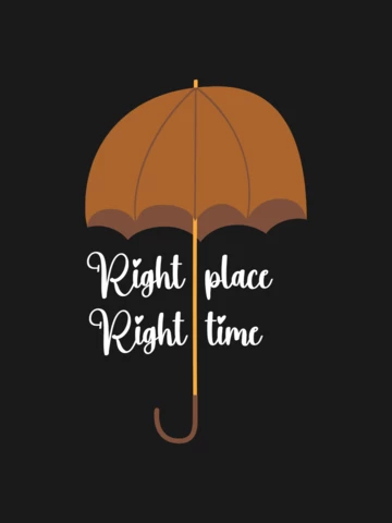 Design de modelo de camiseta com guarda-chuva