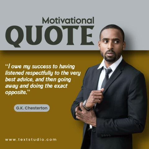 Gray And Gold Modern Motivational Business Quotes Instagram Post Template