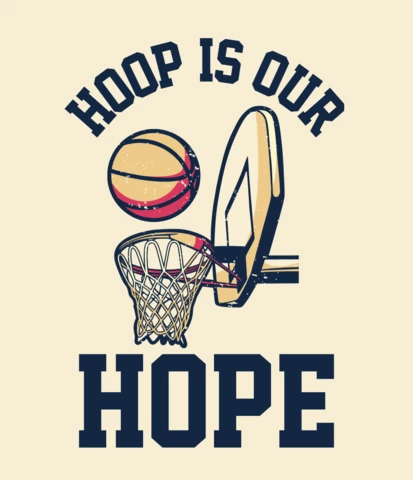 Basketball Typography Vintage T-shirt Design Template