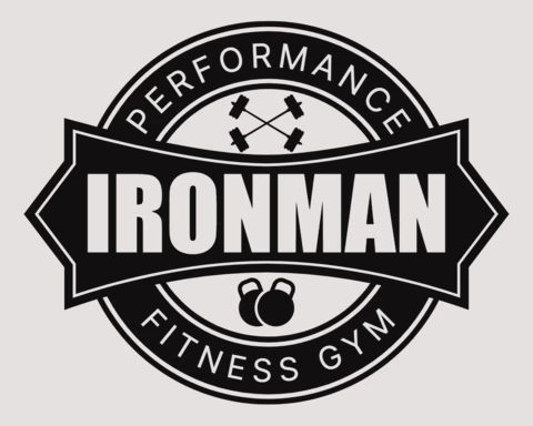 Plantilla de diseño de logotipo de gimnasio negro