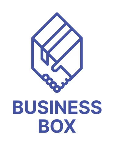 Modèle de logo de boîte commerciale