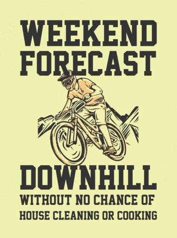 Mountain Biker Vintage T-shirt Design Template