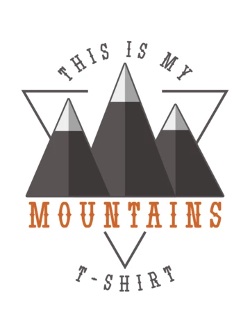 Dies ist meine Berge T-Shirt-Vorlage Design