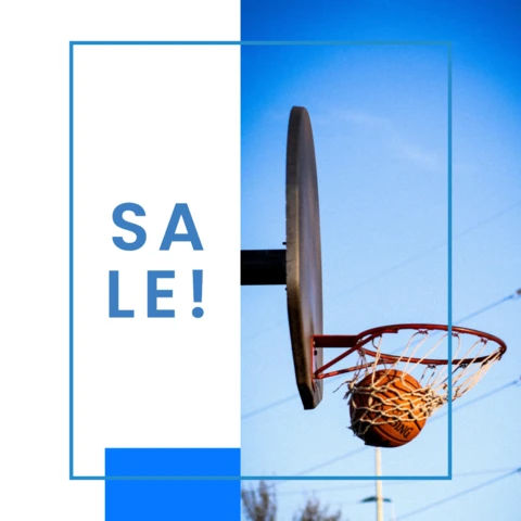 Basketball Sale Marketing Instagram Social Media Post Template