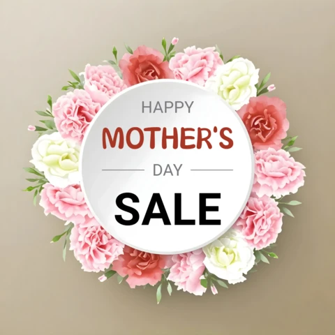 Floral Mother's Day Sale Template Design for Celebratory Promotions