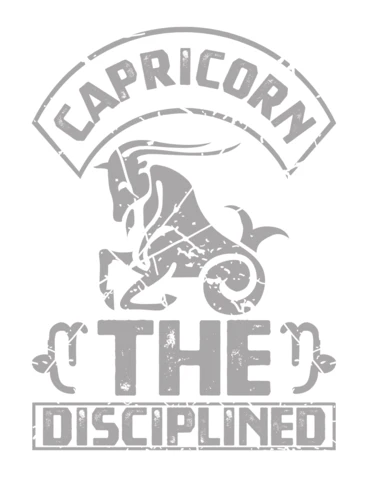 Vintage Capricorn Design Template: The Disciplined Zodiac Art