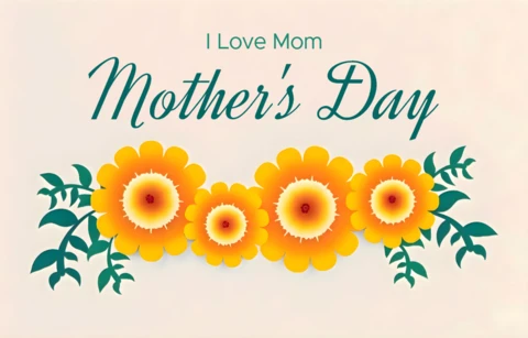 Floral Mother's Day Design Template for Celebrating Moms