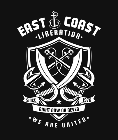 East Coast Anchor T-Shirt Design Template