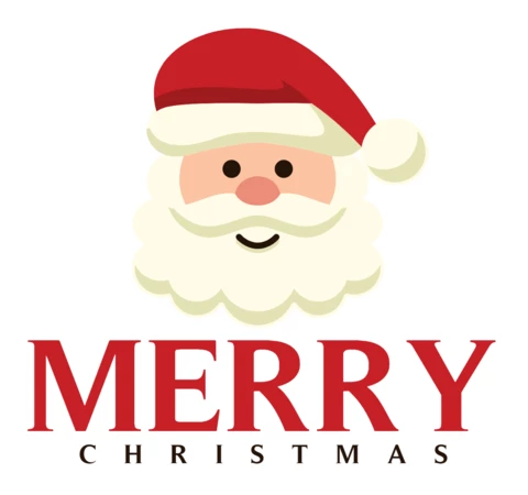 Modello di progettazione del logo di Babbo Natale
