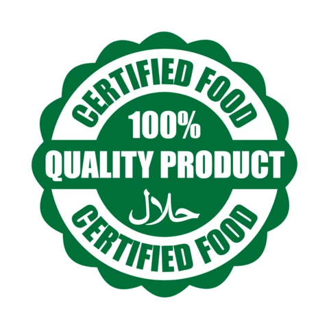 Halal Stamp Logo Design Template