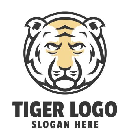 Plantilla de diseño de logotipo de tigre