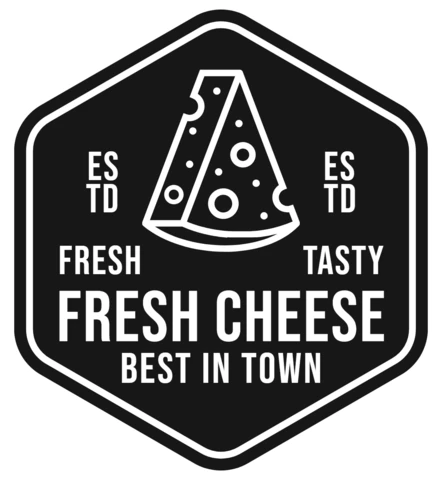 Fresh And Tasty Cheese Logo Design Template