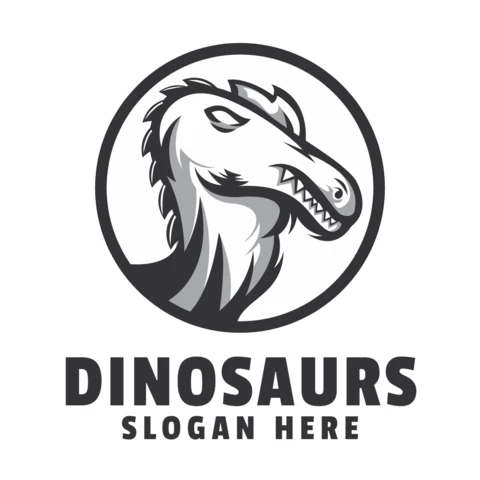 Dinosaurs Logo Design Template