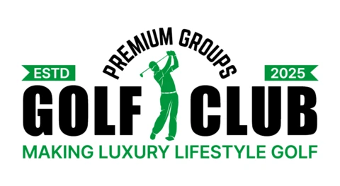 Plantilla de diseño de logotipo de club de golf