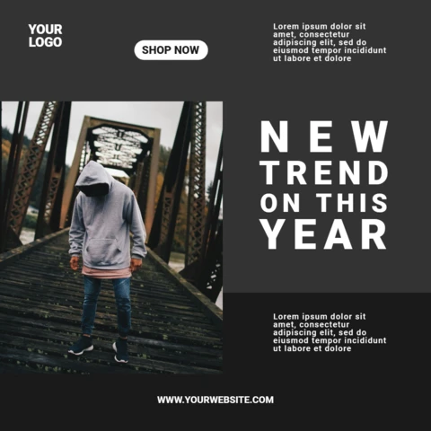 New Trend Fashion Ad Instagram Post Design Template
