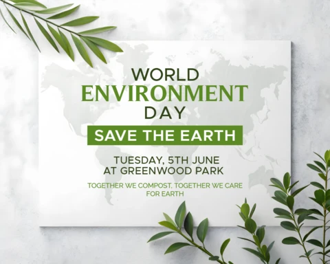 Minimalist and Realistic Zen Botanical Design for World Environment Day Template