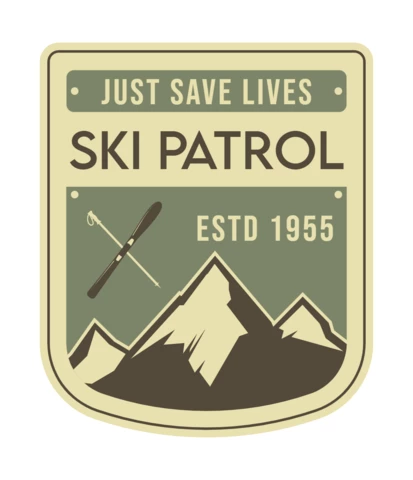 Ski Patrol Badge Template Design