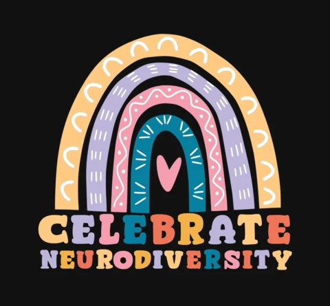 Celebrate Neurodiversity T-Shirt Design Template