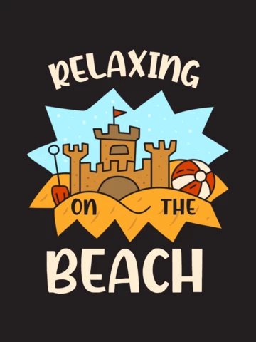 Summer Relaxing On The Beach T-shirt Template Design